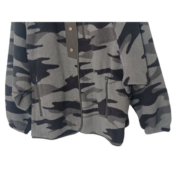 New without Tags EASEL Soft Camo Print Lined Fleece Jacket Side Pockets SZ S - Picture 14 of 16